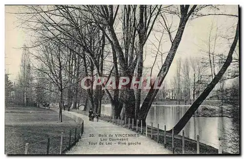 Bois de Vincennes Ansichtskarte AK Lac Daumesnil Tour du lac Rive gauche