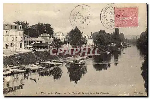 Les rives de la Marne Cartes postales Le quai de la Marne a la VArenne