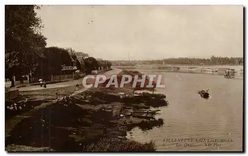 Villeneuve Saint Georges Cartes postales les quais