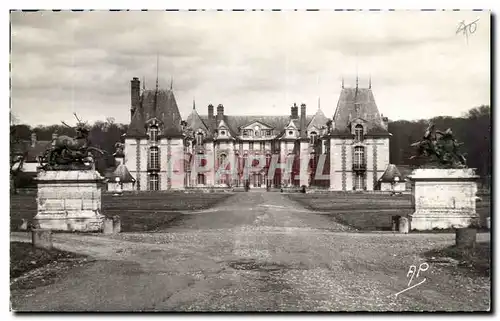 Moderne Karte chateau de Gros Blois La facade principale