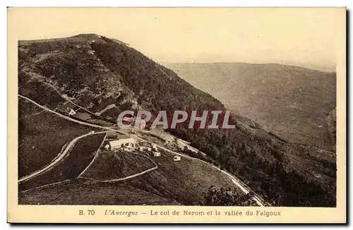 Auvergne Ansichtskarte AK le col de Nerom et la vallee du Falgoux