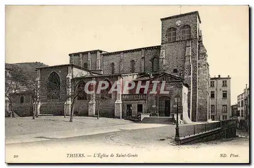 Thiers Ansichtskarte AK L&#39eglise de Saint Genes