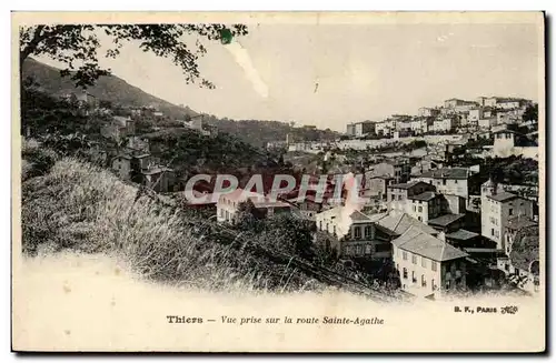 Thiers Cartes postales Vue prise sur la route Sainte Agathe