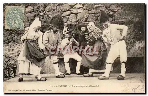 Auvergne Cartes postales La Montagnarde (bourree)