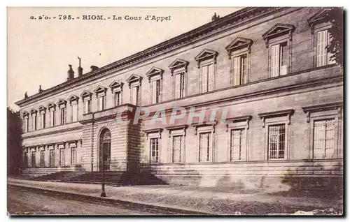 Cartes postales Auvergne Riom La cour d&#39appel