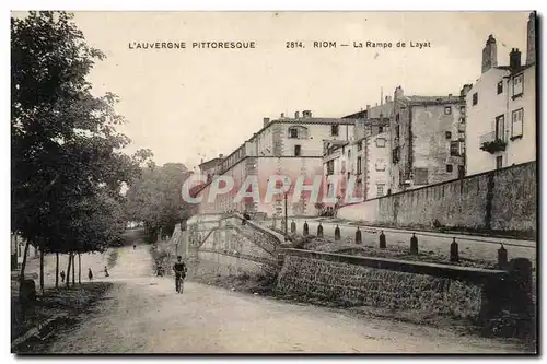 Ansichtskarte AK Auvergne Riom La rampe de Layat