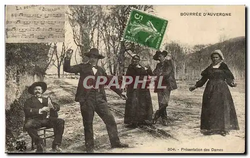 Cartes postales Auvergne Bourree (danse) PResentation des dames