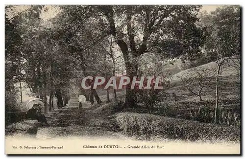 Ansichtskarte AK Auvergne Chateau de Durtol Grande allee du parc