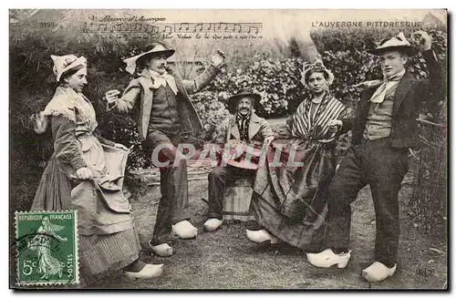 Ansichtskarte AK Auvergne La bourree ( danse dancing folklore )