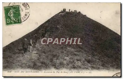 Ansichtskarte AK Auvergne Environs du Mont Dore Ascension du Puy de Sancy