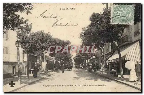 Cartes postales Auvergne Chatelguyon Avenue Baraduc