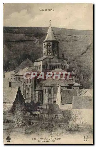 Auvergne Ansichtskarte AK orcival L&#39eglise style auvergnat