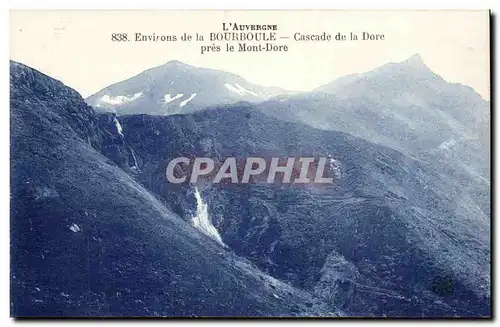 Auvergne Cartes postales Environs de la Bourboule Cascade de la Dore pres le Mont Dore