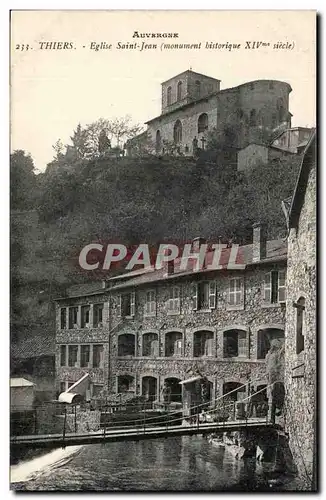 Auvergne Ansichtskarte AK Thiers Eglise Saint Jean