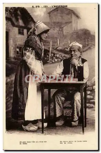 Auvergne Cartes postales Folklore costume