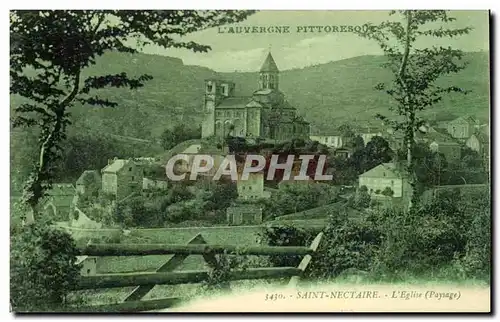 Saint Nectaire - L&#39Eglise - Paysage - Cartes postales