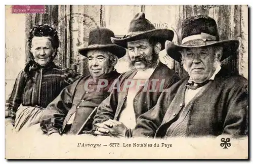 Auvergne - Les Notables du Pays - Cartes postales