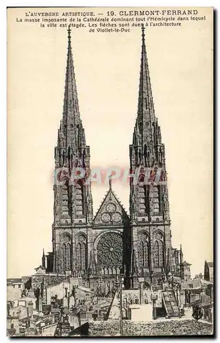 Clermont Ferrand - La Cathedrale - Cartes postales