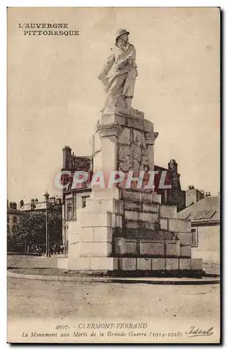 Clermont Ferrand - Le Monument aux Morts de la Grande Guerre 1914 1918 - Cartes postales