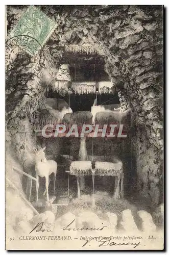 Clermont Ferrand- Interieur de la Grotte petrifiante - Ansichtskarte AK