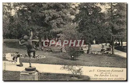 Clermont Ferrand - Du Jardin Lecoq - je vous envoie mes amities - Cartes postales