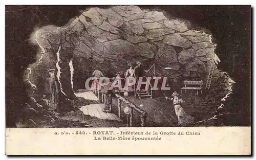 Royat - Interieur de la Grotte du Chien - Cartes postales