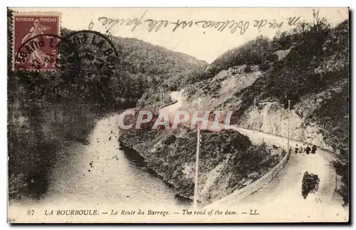 La Bourboule - La Route du Barrage - Cartes postales