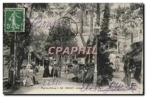 Royat - Allee Principale du Parc - Cartes postales