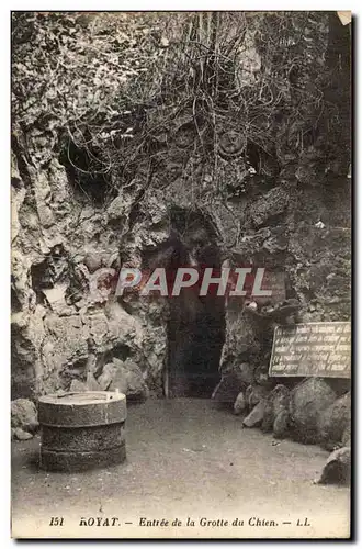 Royat - Entree de la Grotte du Chien - Cartes postales