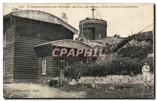 L&#39Observatoire au sommet du Puy de Dome 1465 metres - Cartes postales