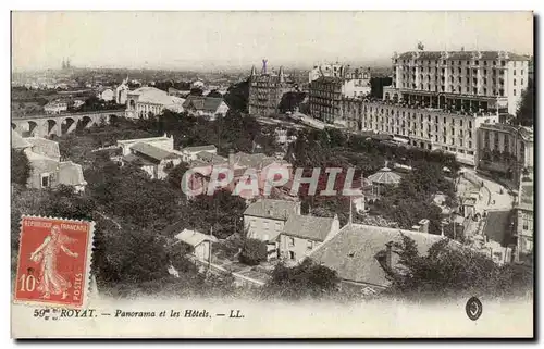 Royat - Panorama et les Hotel - Cartes postales