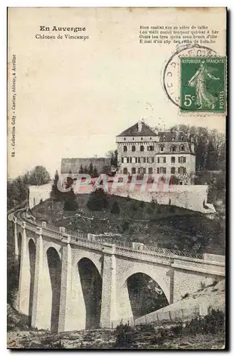 En Auvergne - Chateau de Viescamps - Cartes postales