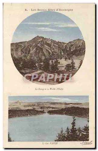 Les Beaux sites d&#39Auvergne - Le Sancy et la Vallee d&#39Enfer - Le Lac Pavin - Cartes postales