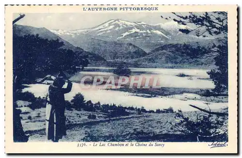 Le lac Chambon et le chaine du Sancy Cartes postales