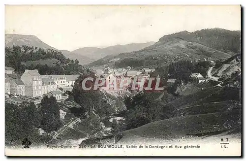 La Bourboule Cartes postales Vallee de la Dodogne et vue generale