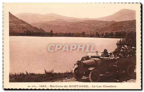 Environs du Mont Dore Ansichtskarte AK Le lac Chambon (automobile)