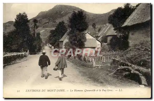 Environs du Mont Dore Ansichtskarte AK Le hameau Queureilh et le Puy GRos