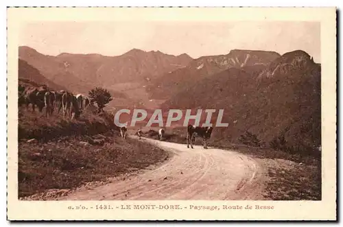 Le Mont Dore Cartes postales Pausage Route de Besse