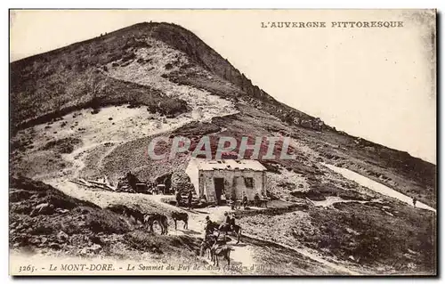 Le Mont Dore Cartes postales Le sommet du Puy SAncy (ane donkey mule)