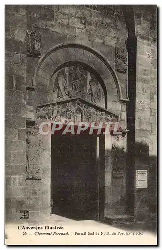 Clermont Ferrand - Portail Sud de Notre dame du Port - Cartes postales