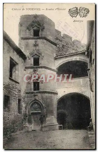 Chateau de Tournoel - Escalier - Ansichtskarte AK