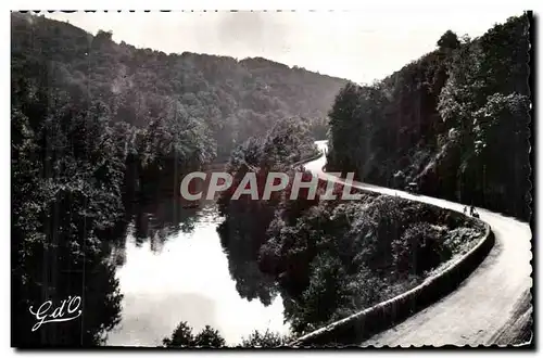 La Bourboule - Br CP 199 Route et Barrage de St Sauves sur la Dordogne en aval de la Bourboule - Ansichtskarte AK