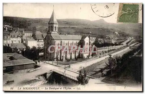 La Bourboule - La Dordogne et l&#39Eglise - - Cartes postales