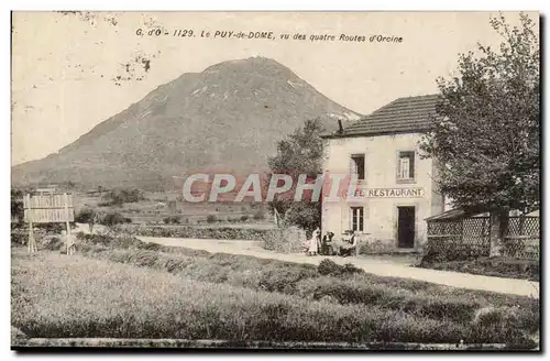 Le Puy de Dome - vu des quatre Routes d&#39Orcine - Cafe Restaurant - Cartes postales