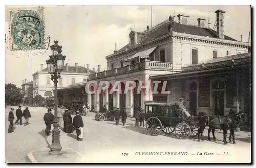 Clermont Ferrand - La Gare - cheval - horse - Ansichtskarte AK