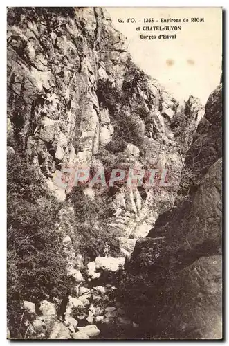 Environs de Riom et chatelguyon Ansichtskarte AK Gorges d&#39Enval