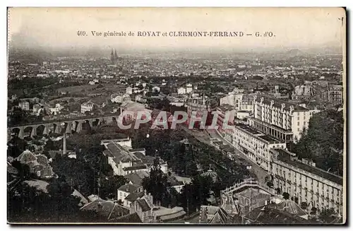 Vue Generale de Royat et Clermont Ferrand - Cartes postales