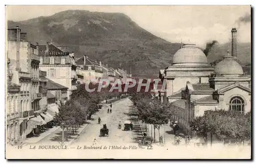 La Bourboule - la Boulevard de l&#39Hotel de Ville - Ansichtskarte AK