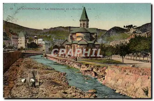 La Bourboule - Le Dordogne et L&#39Eglise - Cartes postales