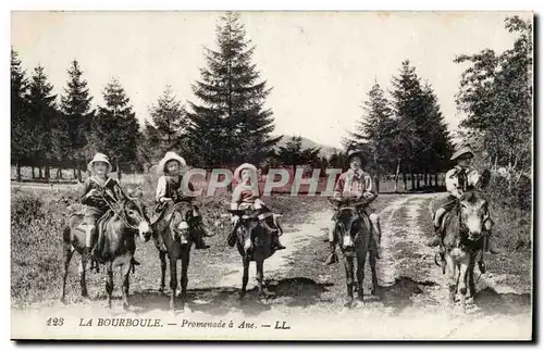 La Bourboule - Promenade a Ane - donkey - Cartes postales